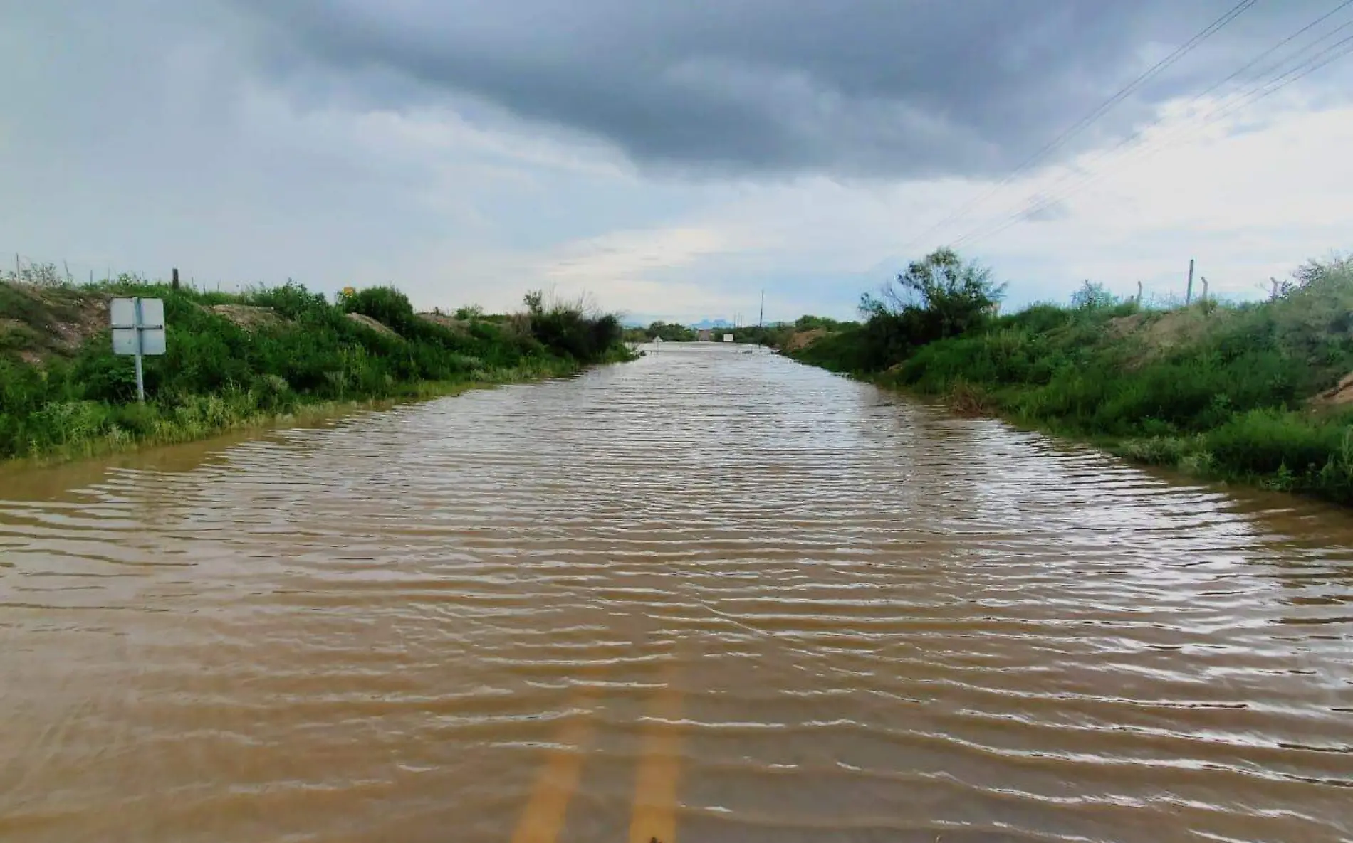 tramo inundado